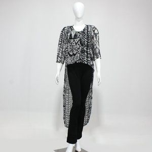 Jcl Women Black Print Shirt